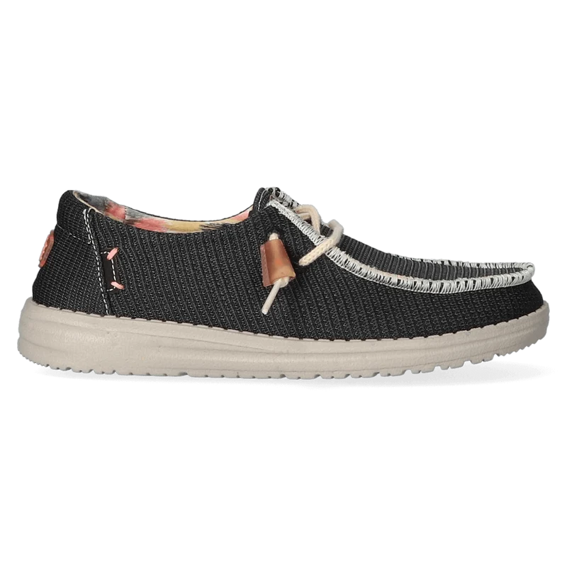 Wendy Knit Dames Instappers Black