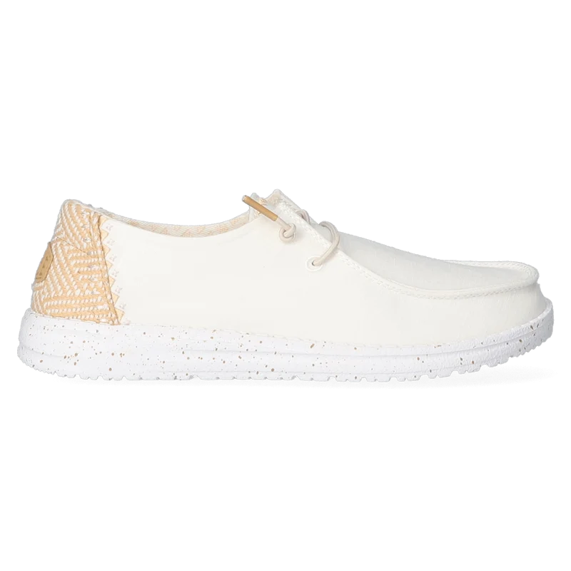 Wendy Chambray Dames Instappers White Sand
