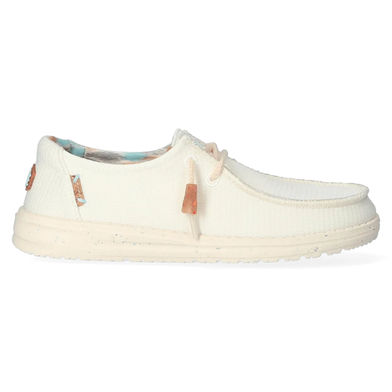 Wendy Knit Dames Instappers White