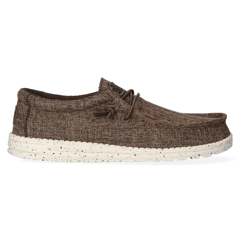 Wally Blend Heren Instappers Linen Dark Brown