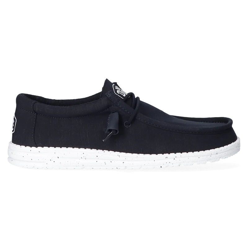 Wally Slub Canvas Heren Instappers Navy