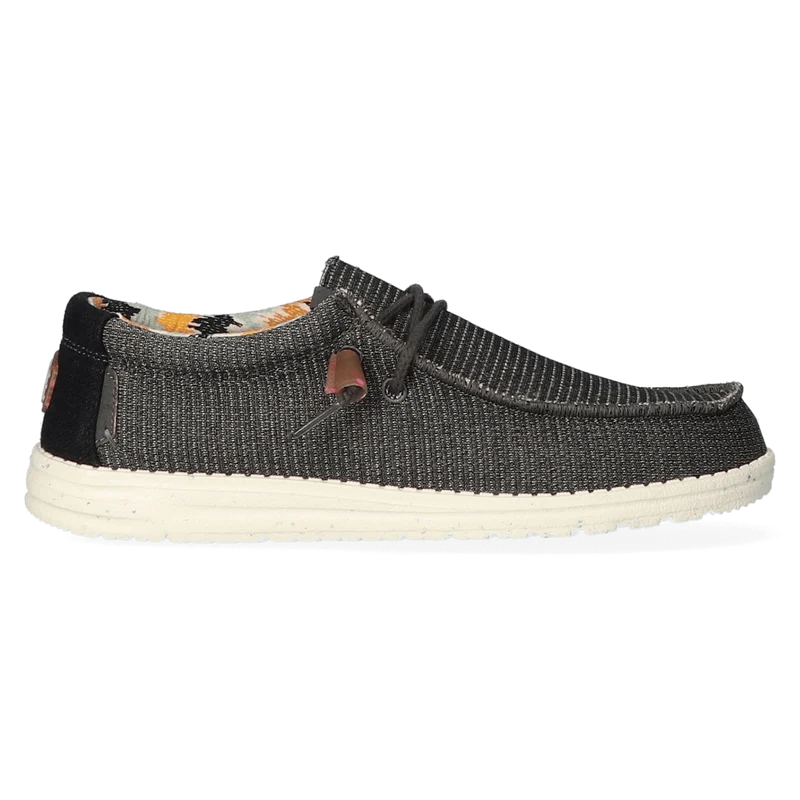 Wally Knit Heren Instappers Charcoal