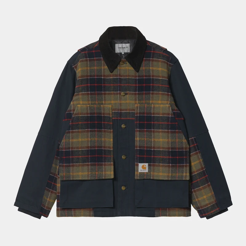 Carhartt WIP Heren Highland Wollen Jas - Donker Marine