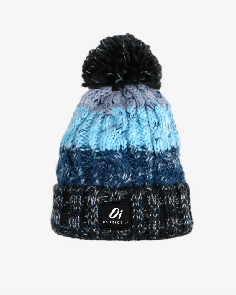 Outside In Uniseks wintermuts met pompons - Ocean Storm