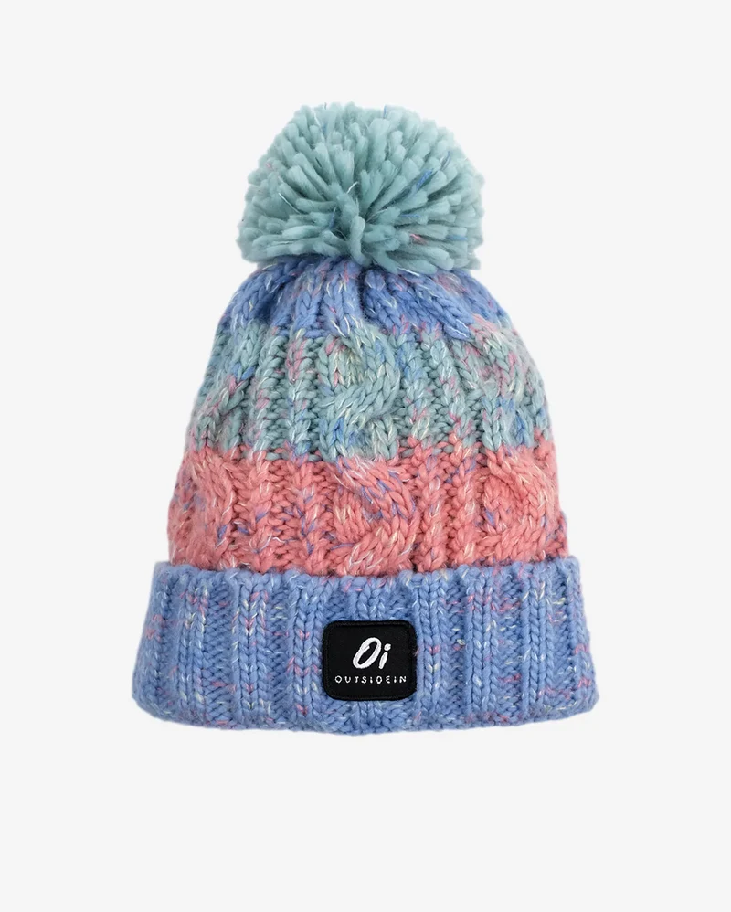 Outside In Uniseks wintermuts met pompons - pastel