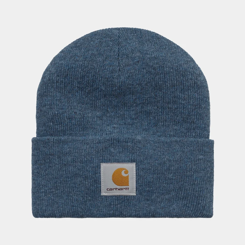 Carhartt WIP Unisex acryl horlogehoed - Storm Blue Heather