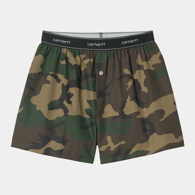 Carhartt WIP Script-boksers voor heren - Camo Laurel
