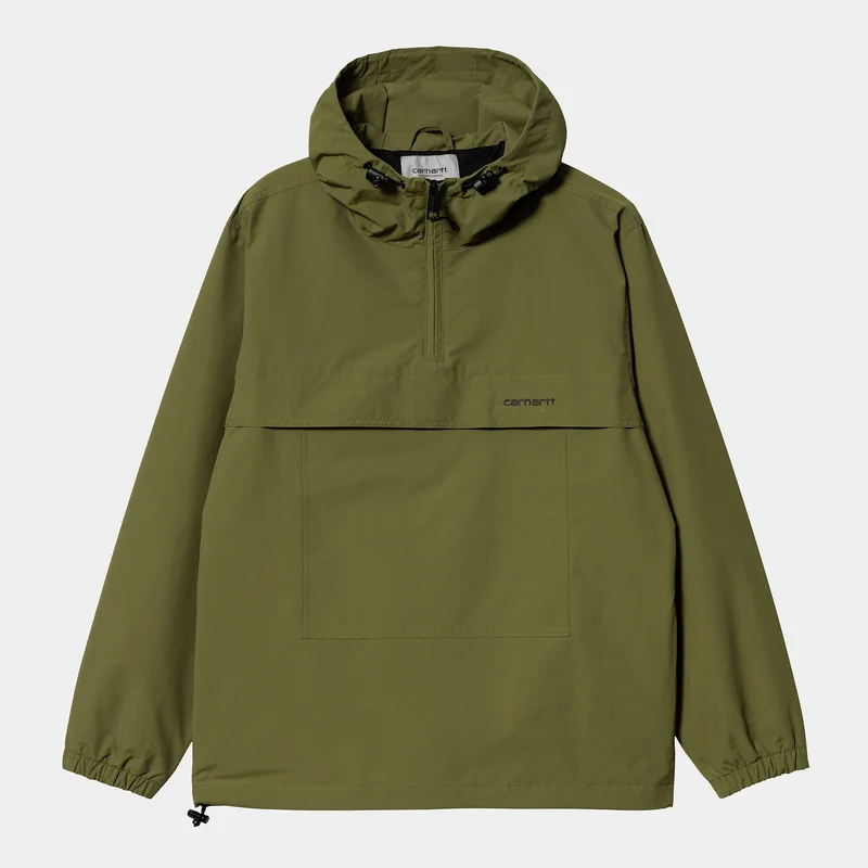 Carhartt WIP Heren windjack pulloverjack - Kiwi / zwart