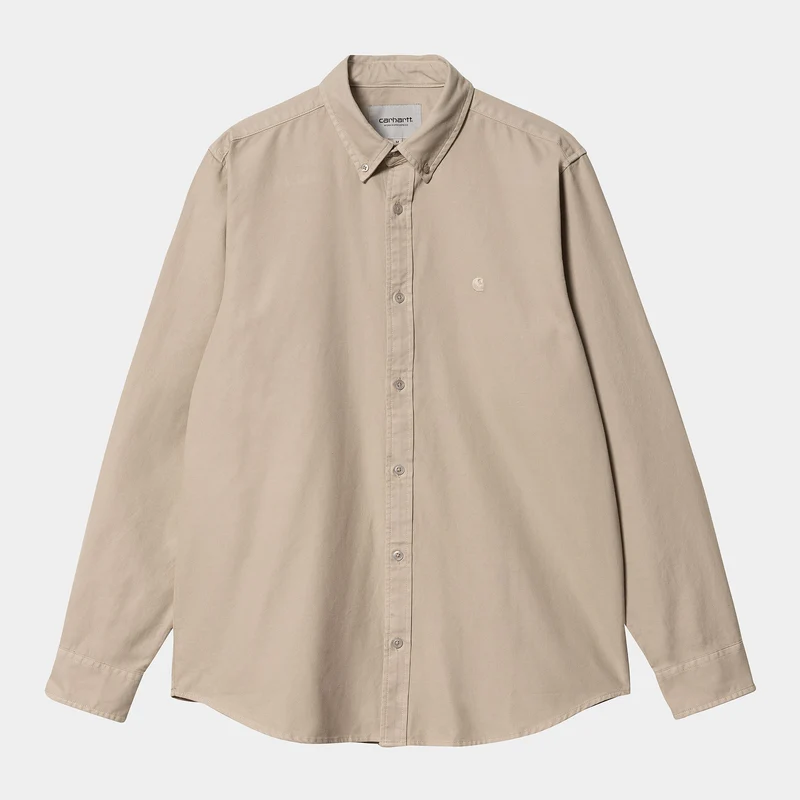 Carhartt WIP Heren Bolton Long Sleeve Shirt - Muur
