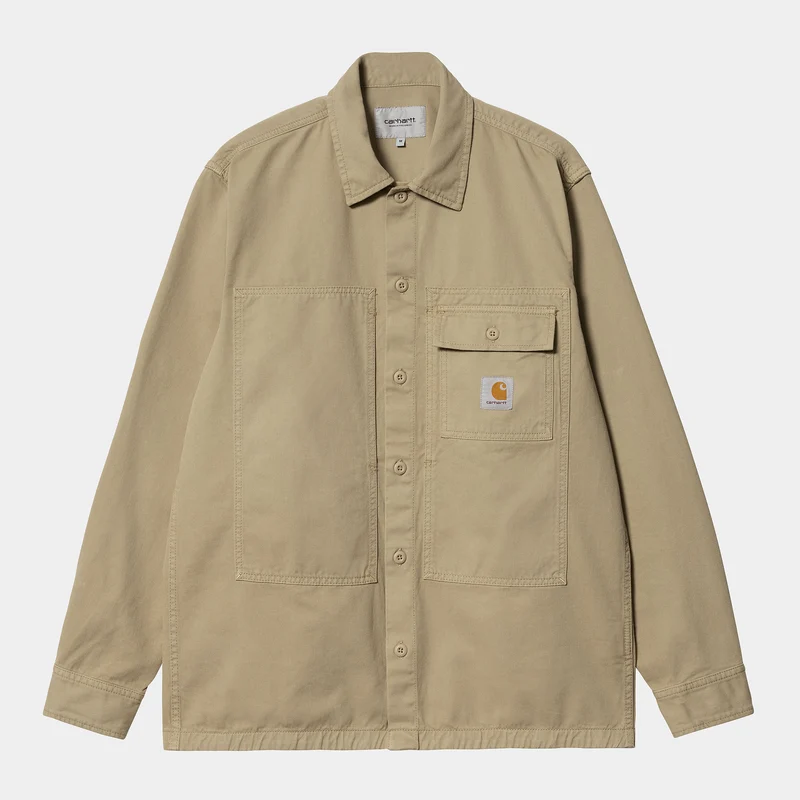 Carhartt WIP Charter-shirt met lange mouwen voor heren - Ammoniet