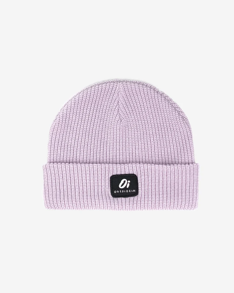 Outside In Unisex lavendel geribde muts - lavendel