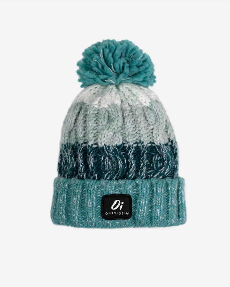 Outside In Unisex zeeschuim pomponmuts - groen
