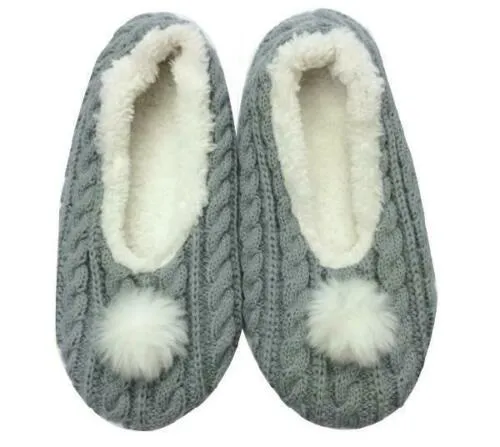 Bramble Dames ballerina pantoffel - grijs