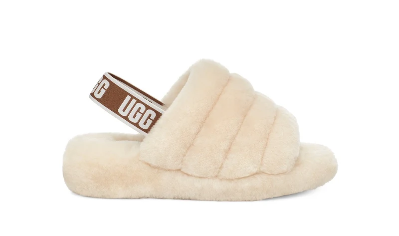 UGG Dames Fluff Yeah Slide - Natuurlijk