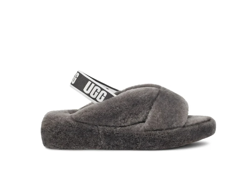 UGG Fab Yeah-slippers voor dames - houtskool