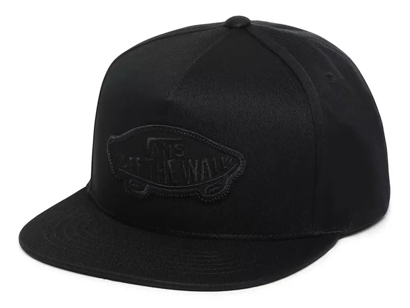 VANS Klassieke patch-snapback-pet - zwart / zwart