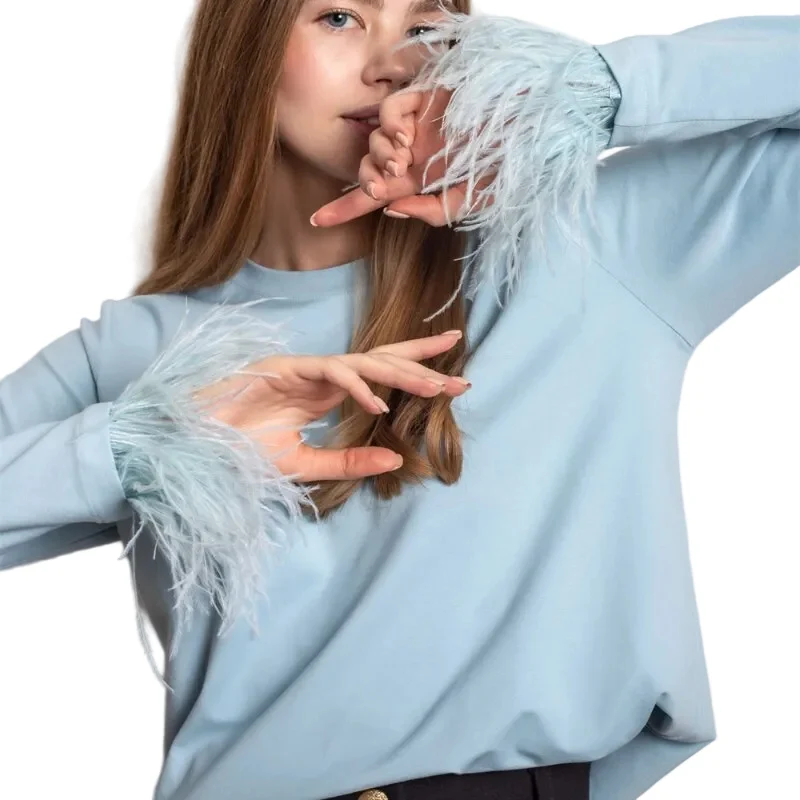 Dames Shirt met Lange Mouwen en Verenstijl