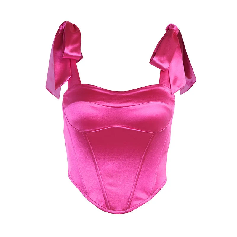 Dames Top met Kant en Corset Rug