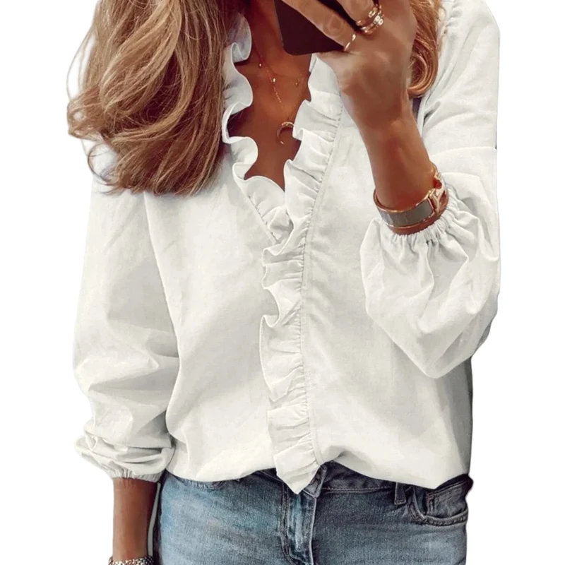 Dames Zomerblouse met Ruches