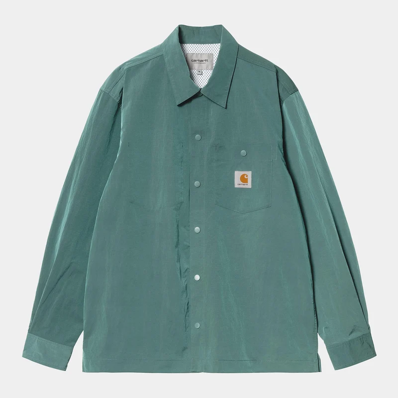 Carhartt WIP Heren Canby Shirtjack | Zilver Dennen