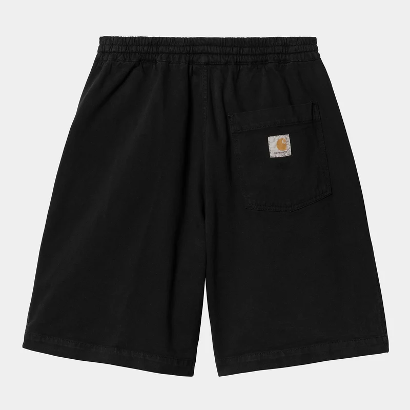 Carhartt WIP Heren Floyde Short | Zwart Garment Dyed