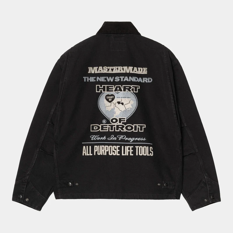 Carhartt WIP Heren OG Arcan grafische jas | Zwart