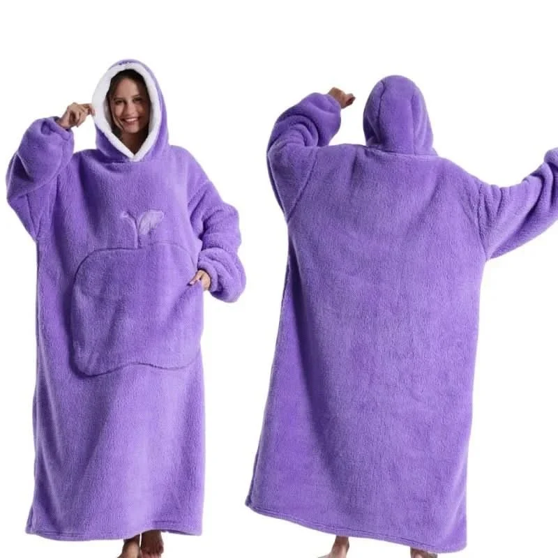 Unisex Oversized Fleece Hoodie voor Comfortabele Ontspanning
