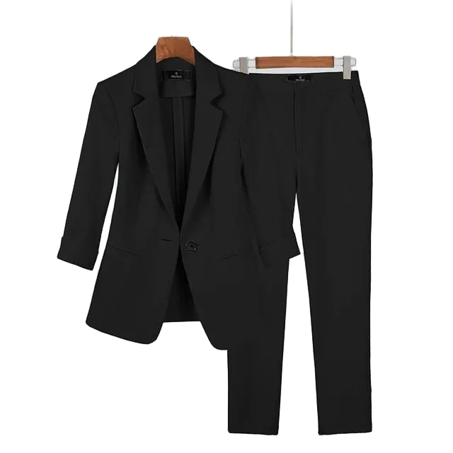 Dames Blazer en Broekset Chic