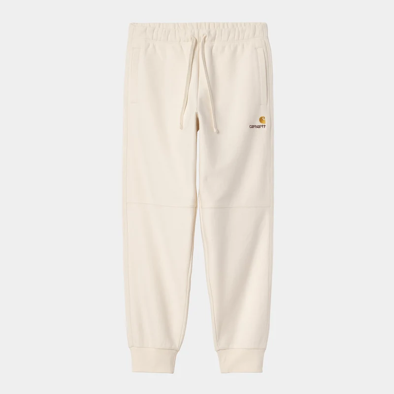 Carhartt WIP HEREN American Script Joggingbroek - Naturel