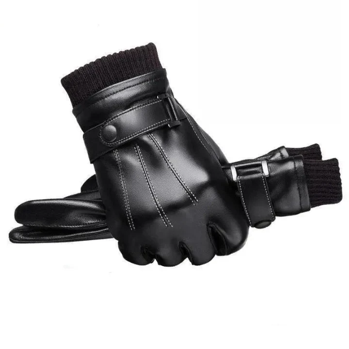 Mannen Leren Handschoenen Tijdloos Ontwerp