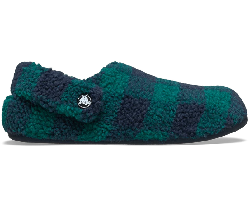 CROCS Unisex Classic Buffalo Check Cozzzy Slipper | Hosta