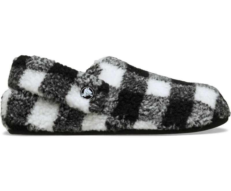 CROCS Unisex Classic Buffalo Check Cozzzy Slipper | Zwart