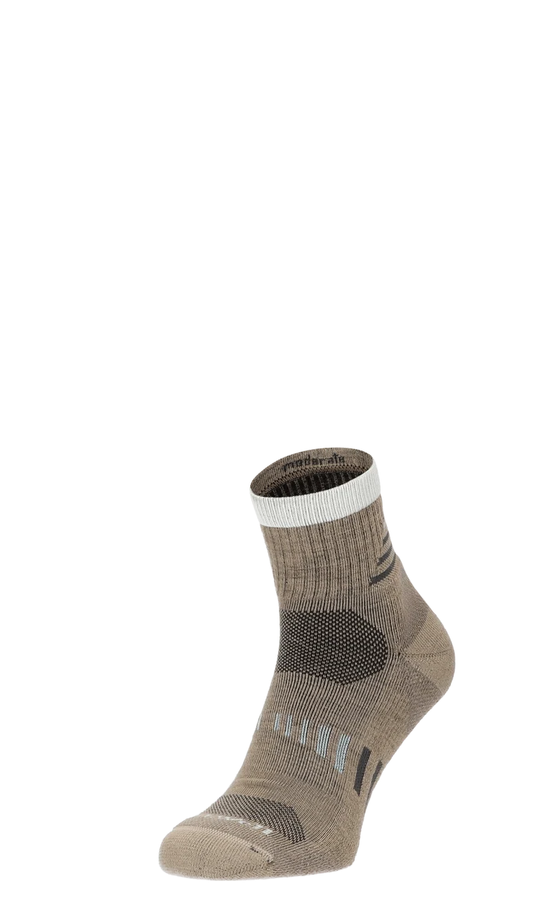 Ascend II Quarter Heren Wandelsokken Klasse 1 Khaki