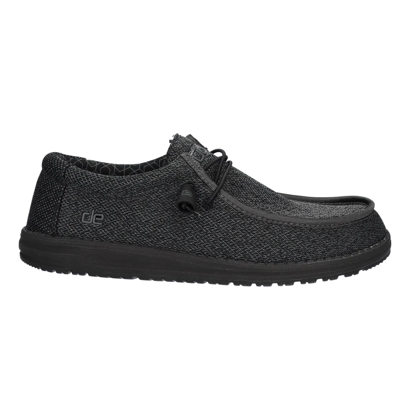 Wally Sox Micro Heren Instappers Total Black