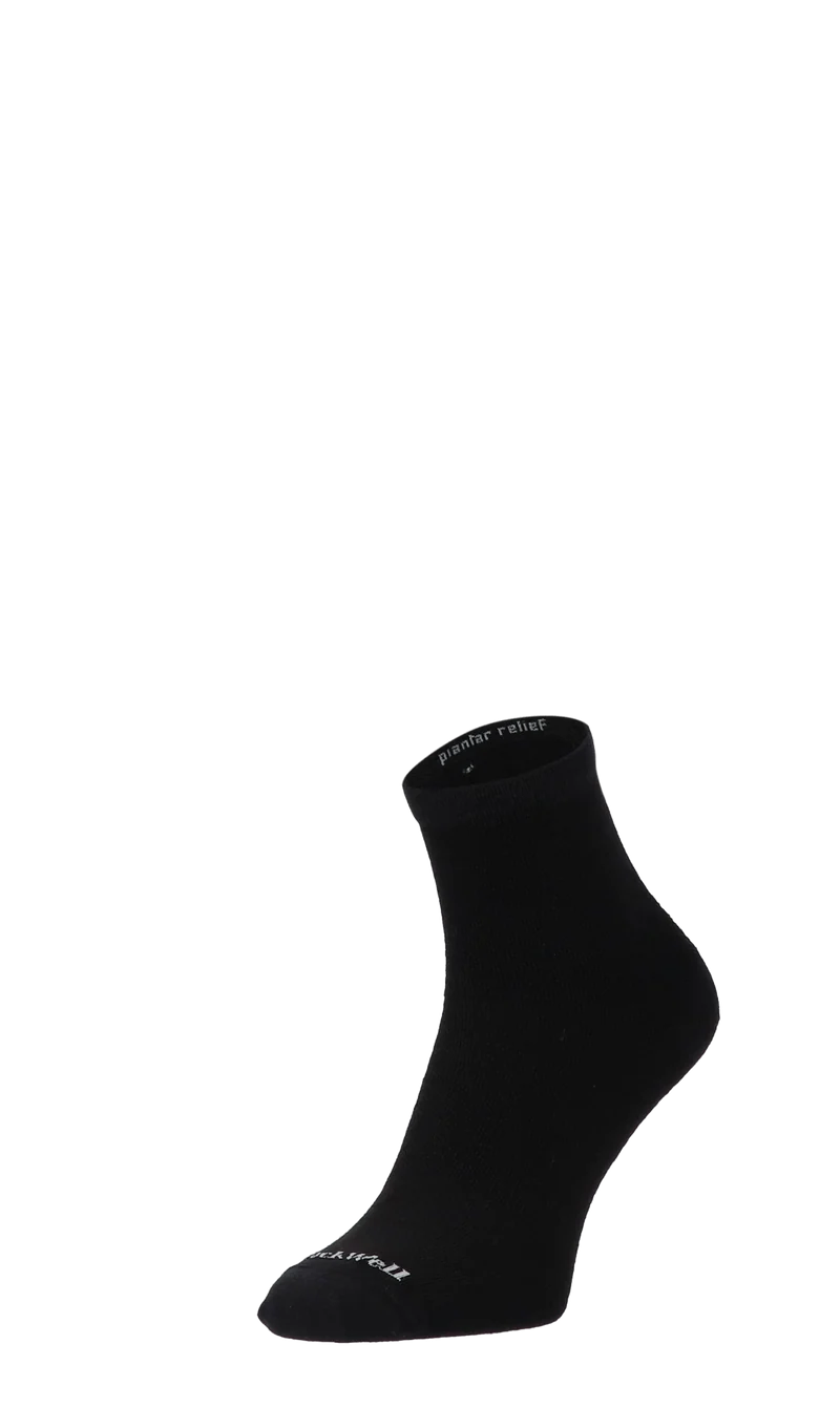 Plantar Ease II Quarter Dames Hielspoor Sokken Klasse 2 Black