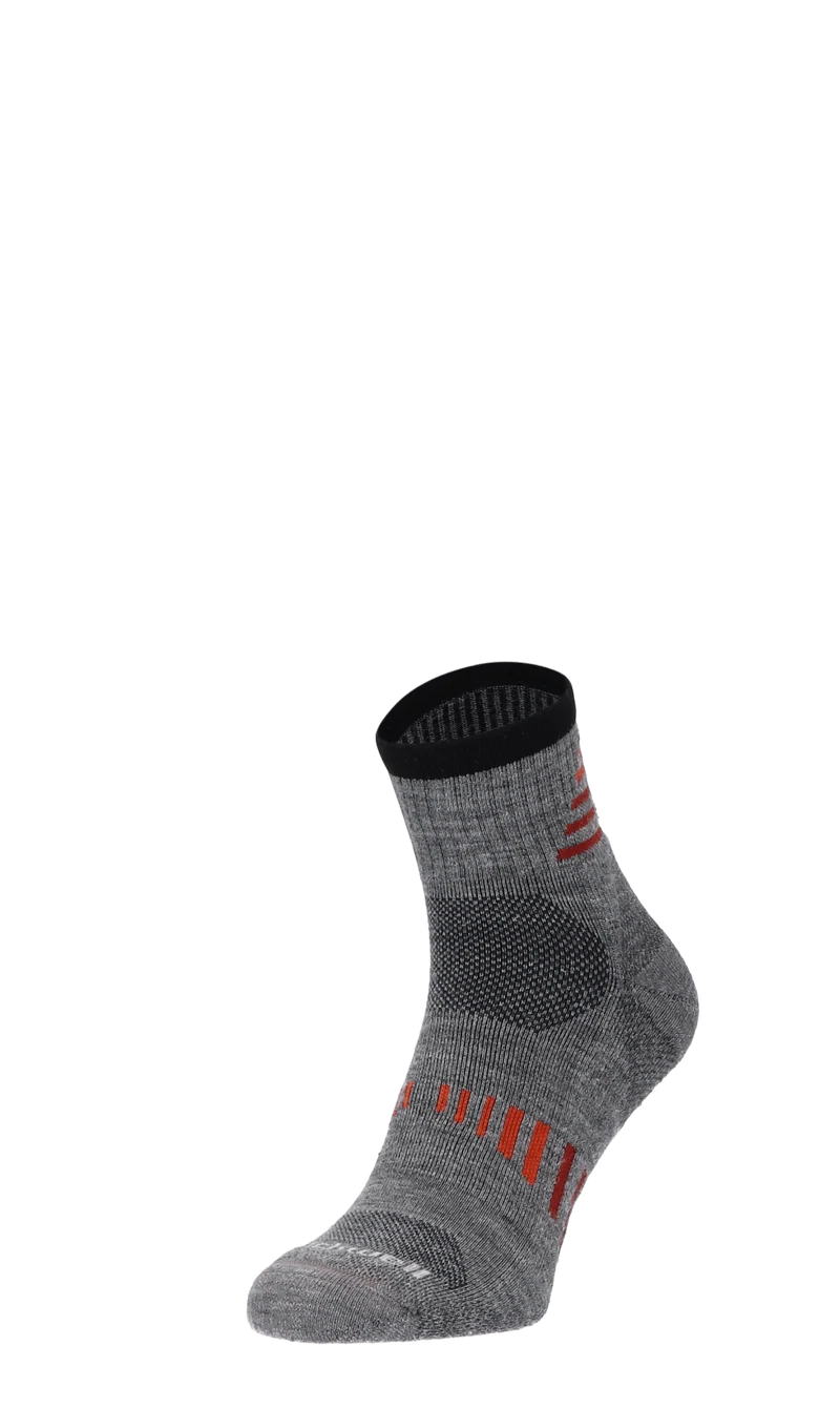 Ascend II Quarter Heren Wandelsokken Klasse 1 Grey