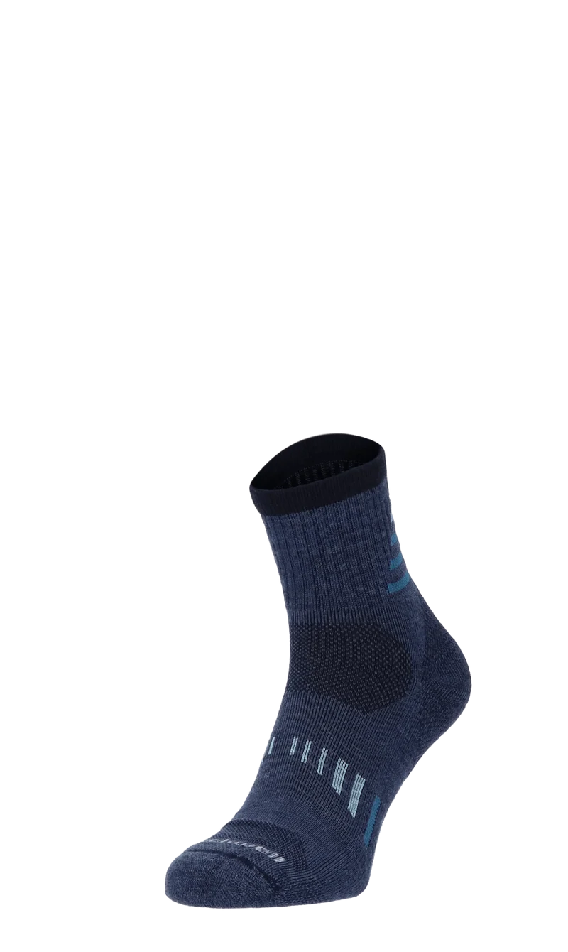 Ascend II Quarter Heren Wandelsokken Klasse 1 Denim