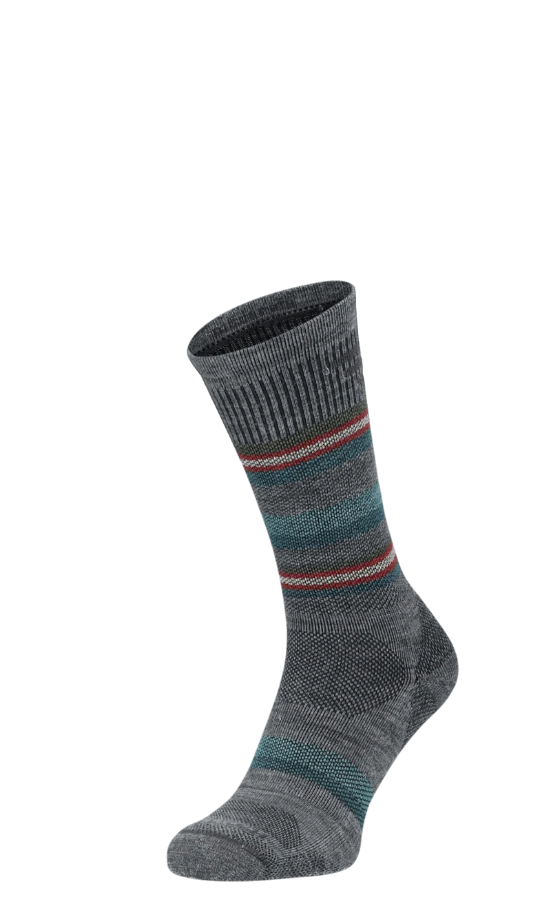 Parks Twill Crew Heren Wandelsokken Klasse 1 Grey