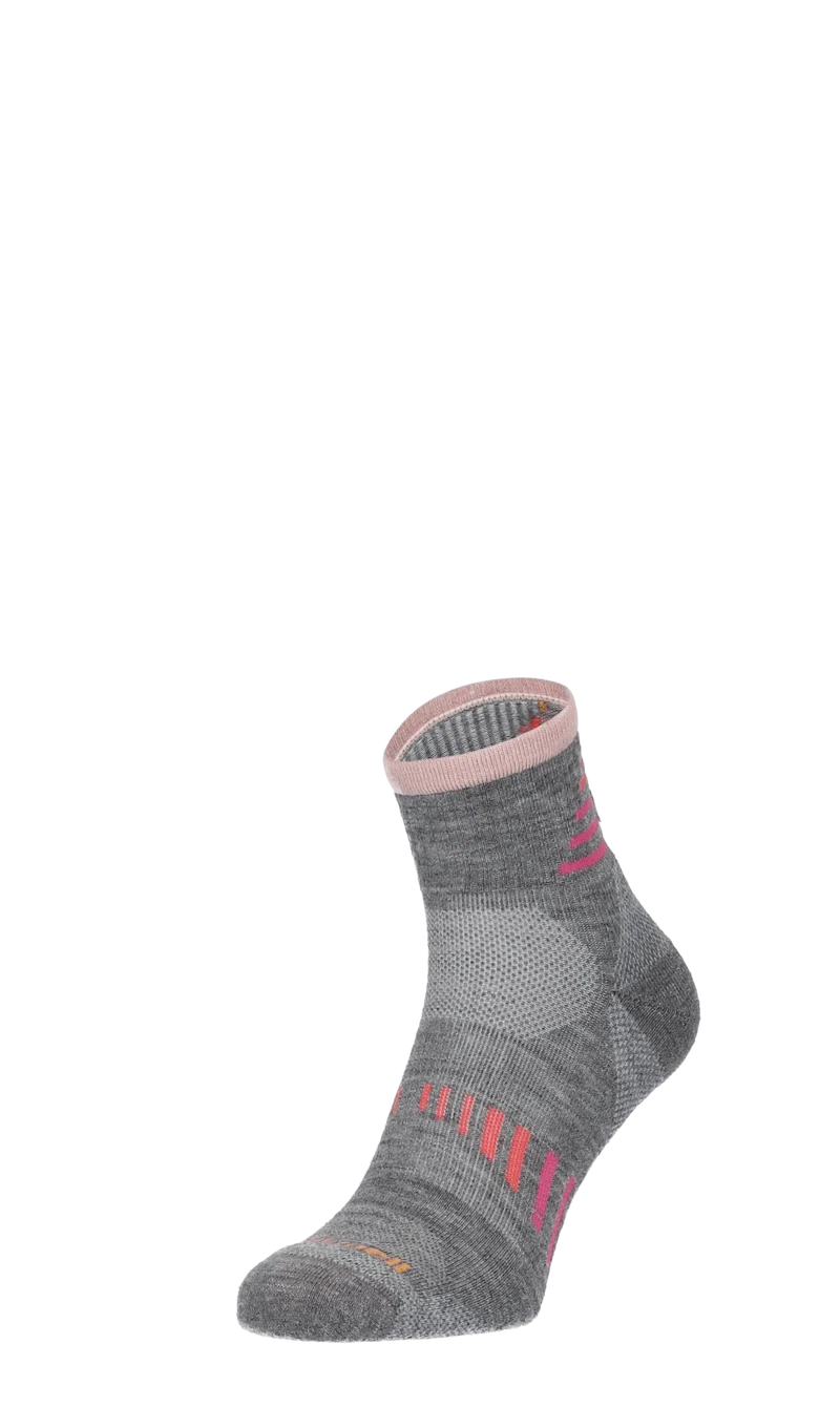 Ascend II Quarter Dames Wandelsokken Klasse 1 Grey