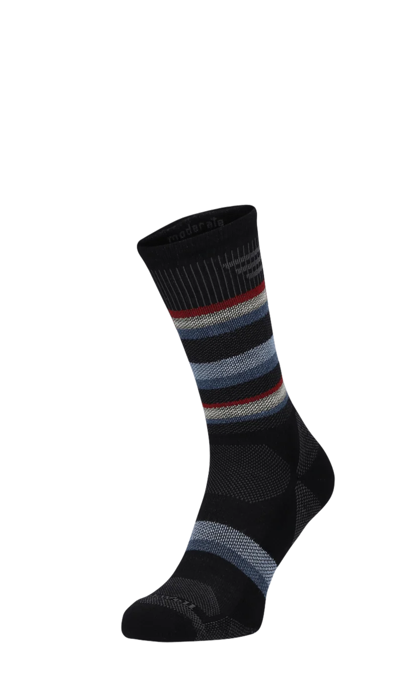 Parks Twill Crew Heren Wandelsokken Klasse 1 Black