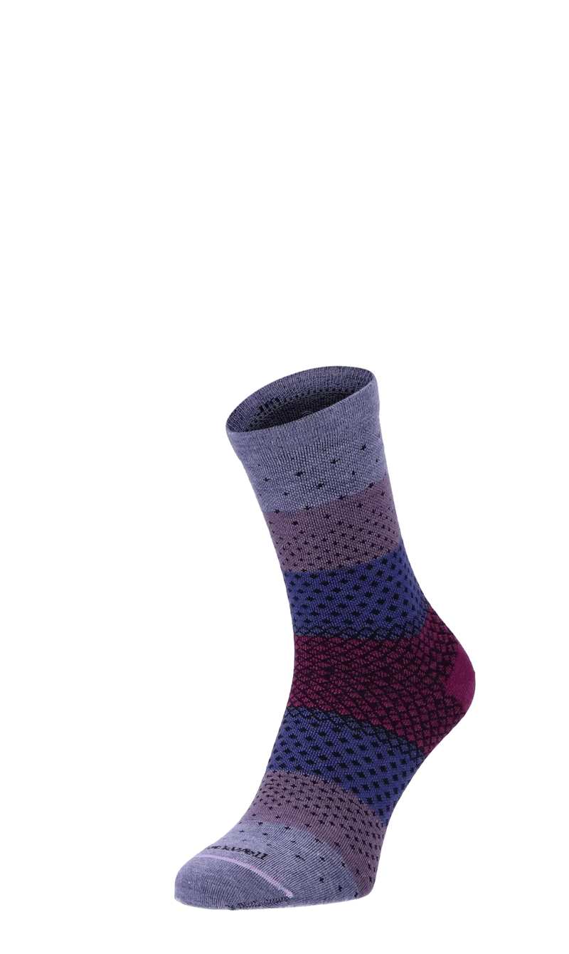 Plantar Ease Crew Dames Hielspoor Sokken Klasse 2 Lilac