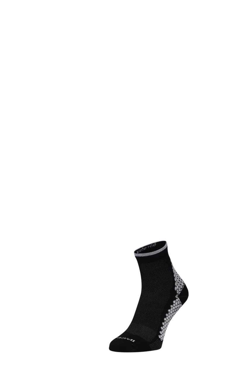 Plantar Sport Quarter Dames Hielspoor Sokken Black