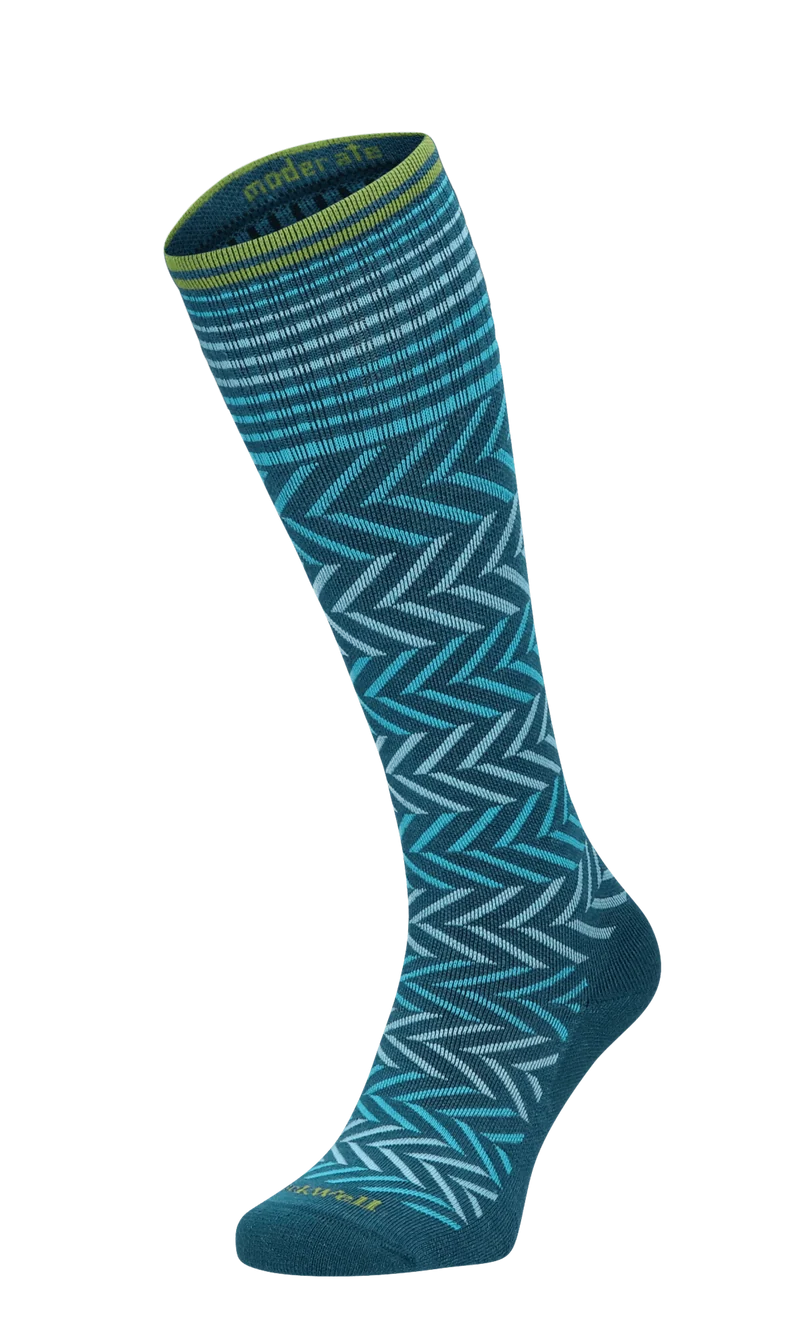 Chevron Dames Compressiekousen Klasse 1 Teal