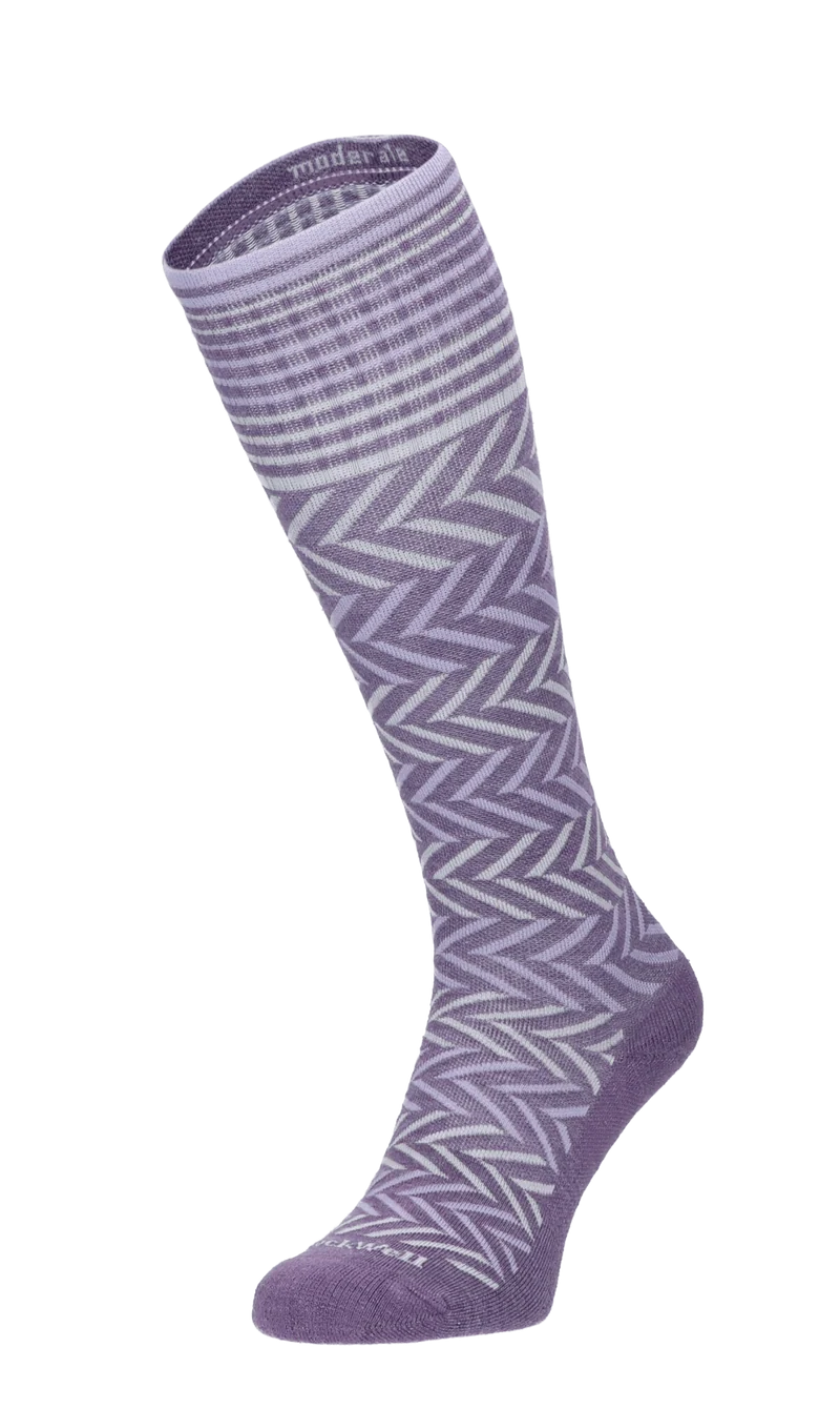 Chevron Dames Compressiekousen Klasse 1 Plum