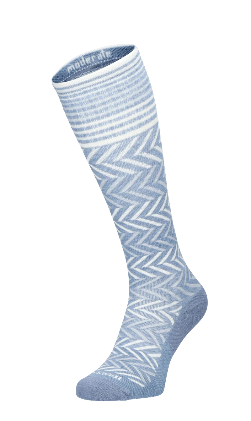 Chevron Dames Compressiekousen Klasse 1 Bluestone