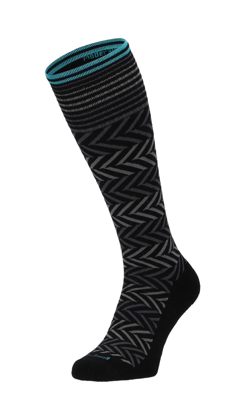 Chevron Dames Compressiekousen Klasse 1 Black