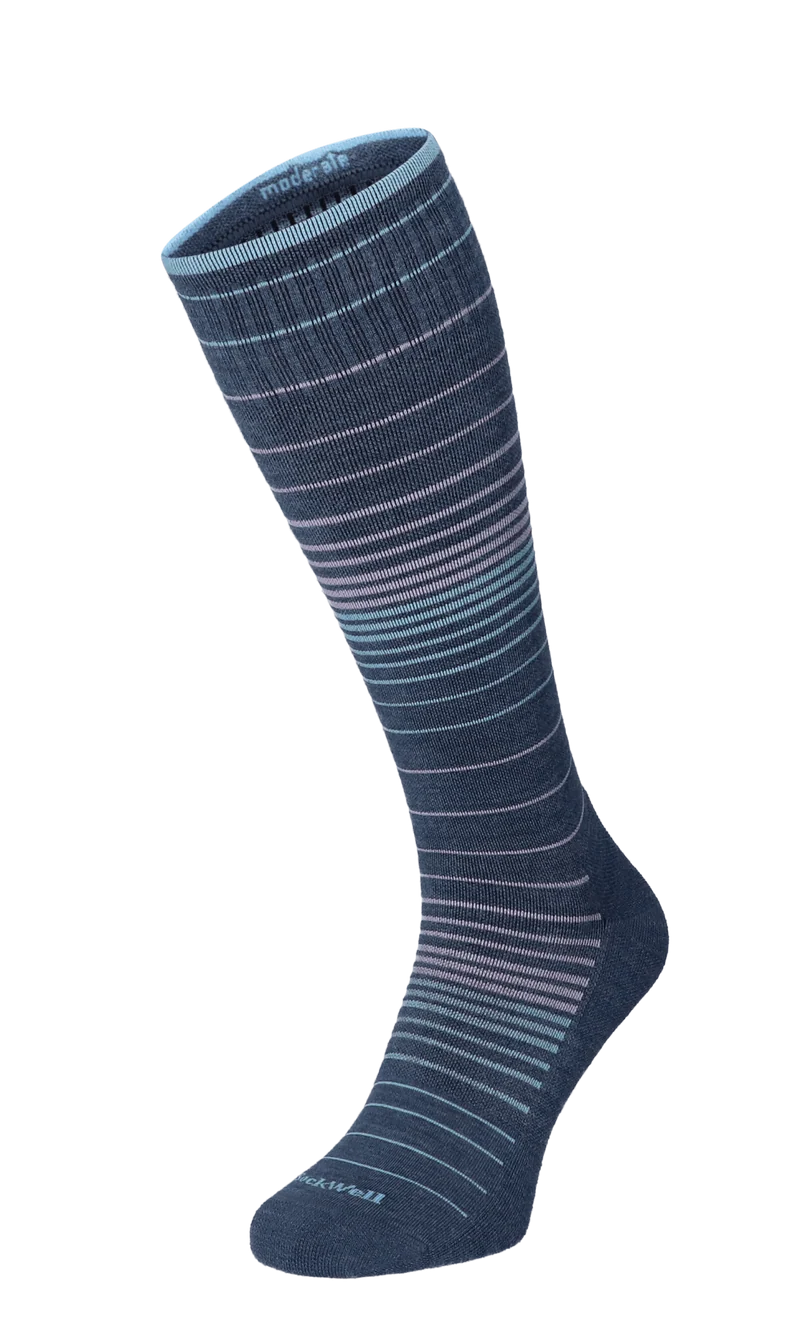 Full Stripe Dames Compressiekousen Klasse 1 Denim