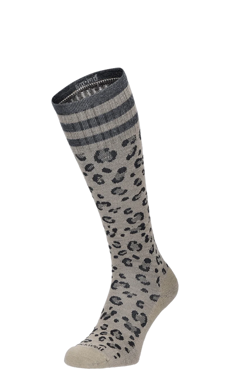 Leopard Dames Compressiekousen Klasse 1 Putty