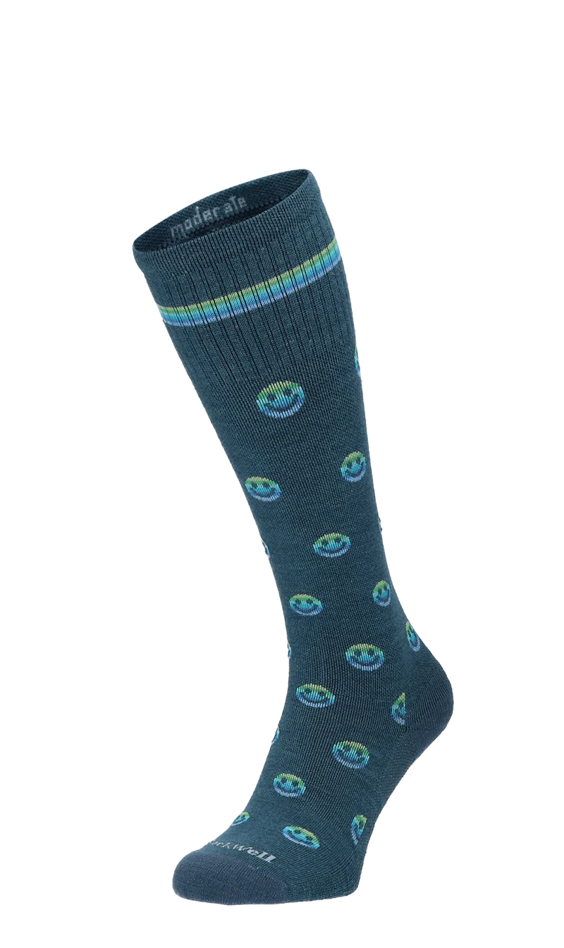 Smiley Dames Compressiekousen Klasse 1 Blue Ridge