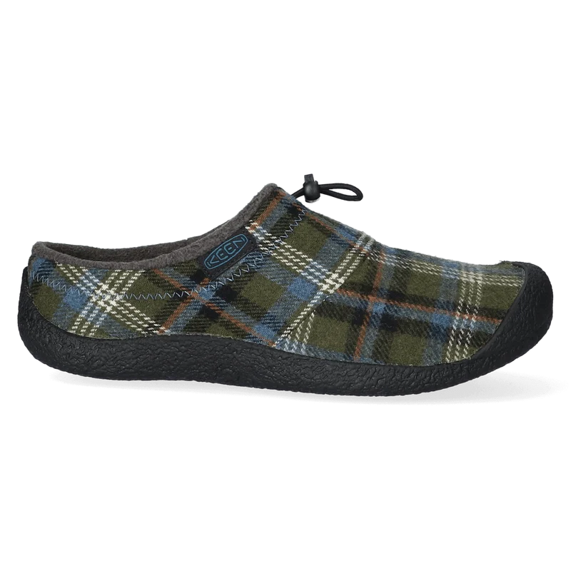 Howser III Slide Heren Slip-On Green Plaid/Black